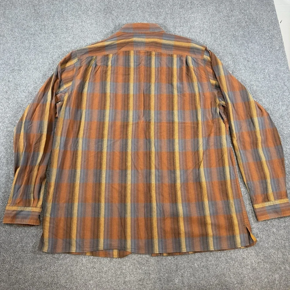 Territory Ahead Shirt Mens 2XL Tall Aztec‎ Western Cowboy Long Sleeve Button Up